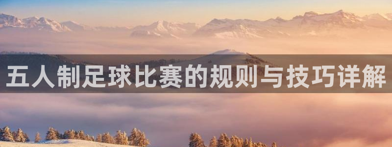  五人制足球比赛的规则与技巧详解